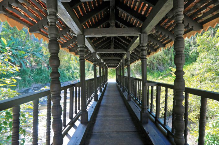 Hali ela bogoda wooden bridge